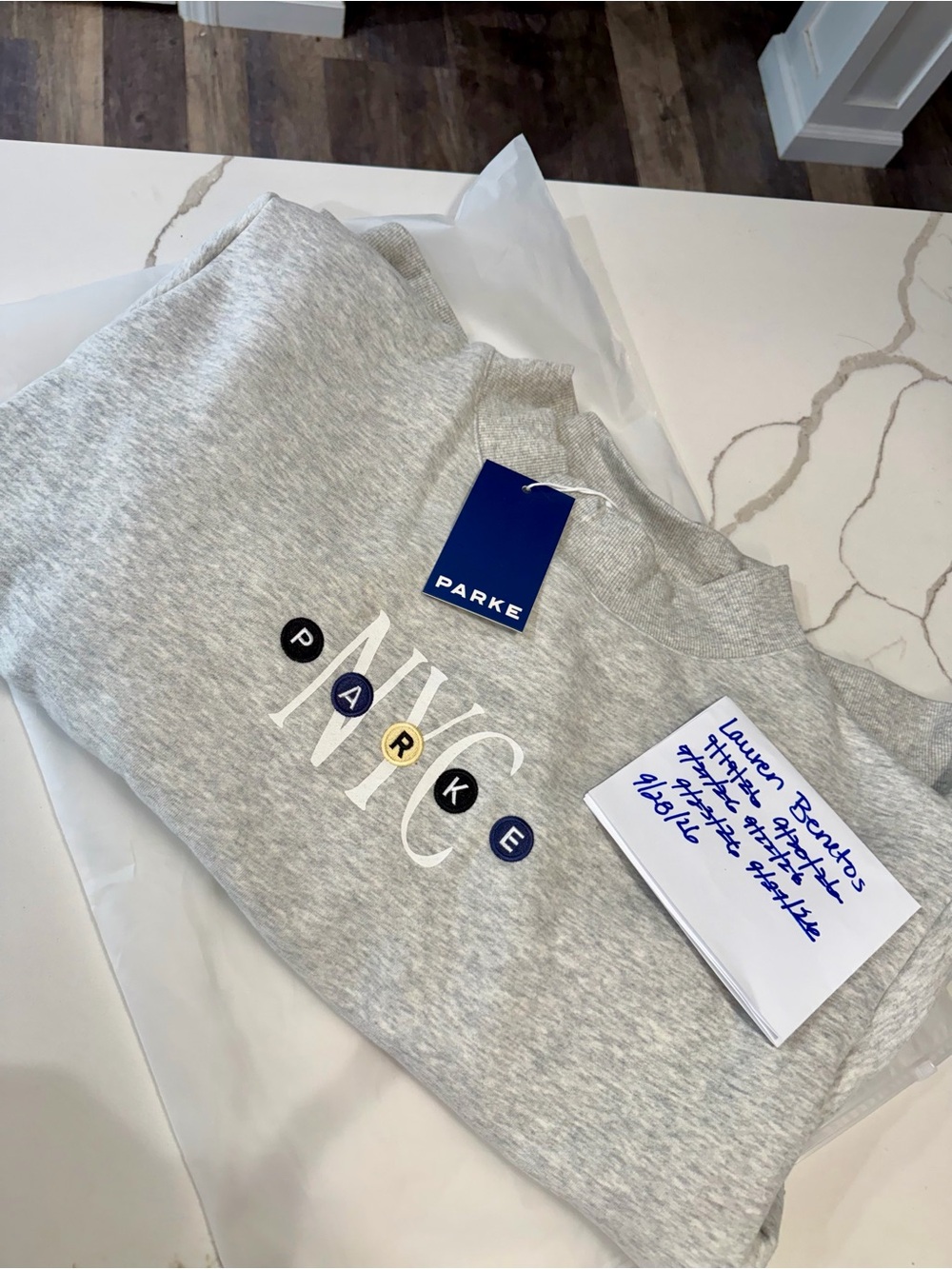 Parker NYC Pop Up Subway Mock Neck Sweatshirt